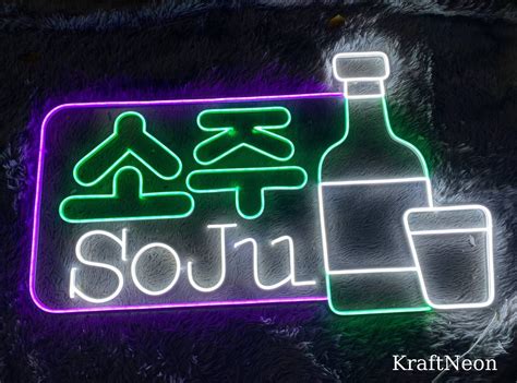 Glowneon SoJu Neon Sign Korea Pub Party Decor Open Welcome Sign