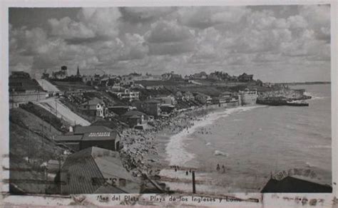 Playa De Los Ingleses Y La Loma Circa 1938 MarDelPlata Mar Del