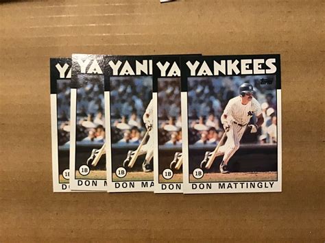 Lot Of Topps Don Mattingly New York Yankees Ebay