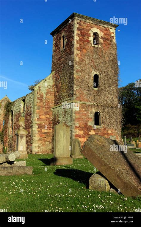 Church Ruin St Andrews Kirk Ports North Berwick Scotland Uk Stock