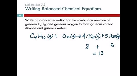 50 Examples Of Balanced Chemical Equations