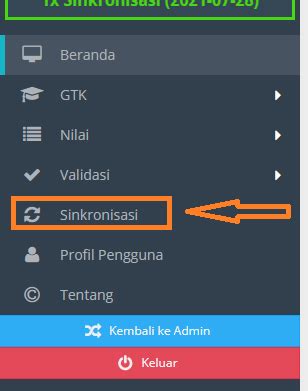 Cara Mengatasi Menu Sinkronisasi Tidak Muncul Di Dapodik 2023