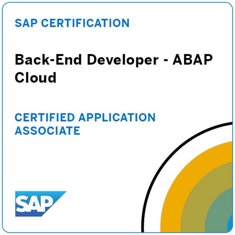 Sap Certified Associate Back End Developer Abap Cloud Credly