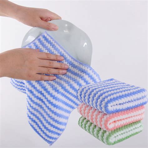 Kitchen Dishcloth Set 10x10 10 Pack Pure Cotton Cleaning Dish Towel