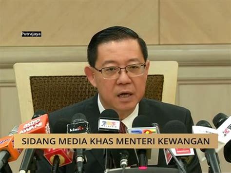 Sidang Media Khas Menteri Kewangan Video Dailymotion