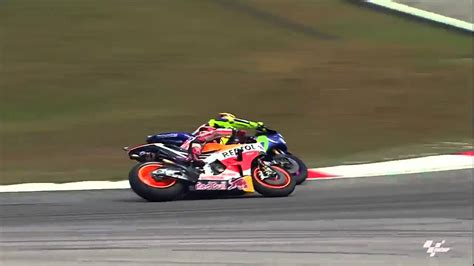 Valentino Rossi Vs Marc M Rquez Duel Malaysiangp Motogp Youtube