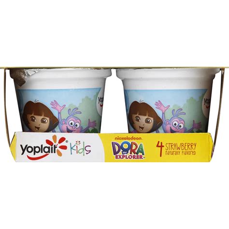 Yoplait Yogurt, Dora the Explorer, Low Fat, Strawberry (3 oz) Delivery ...