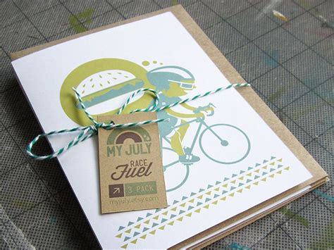 Bike Cards 3 Pack By Myjuly On Etsy