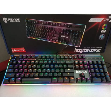 Rexus MX10 RGB Rexus Legionare MX10 Mechanical Gaming Keyboard Red