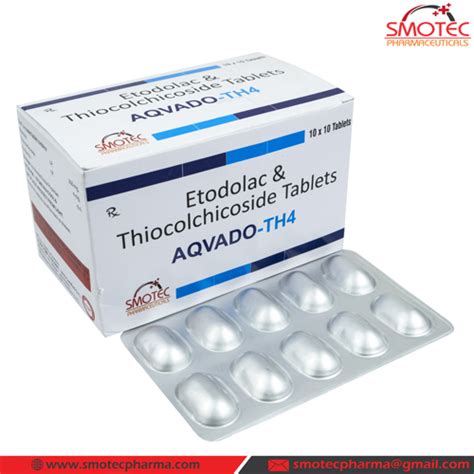 Aqvada Th4 Tablets Smotec Pharmaceuticals