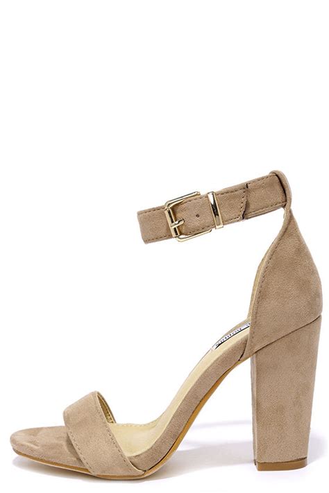 Cute Taupe Heels Ankle Strap Heels Dress Sandals 35 00 Lulus