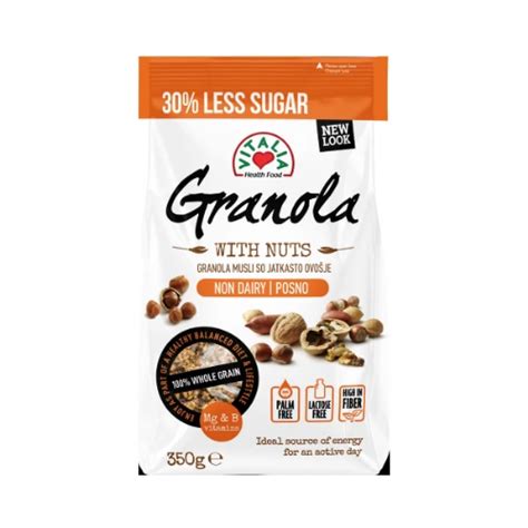 Vitalia Granola Muesli Miel And Amandes 350g