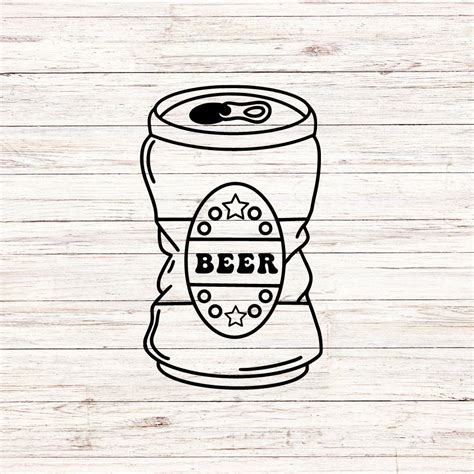 Crushed Beer Can Svgpng Beer Can Svg Crushing It Svg Summer Etsy Uk