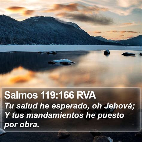 Salmos 119 166 RVA Tu salud he esperado oh Jehová Y tus