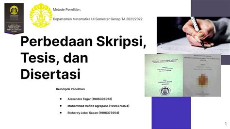 Perbedaan Skripsi Tesis Dan Disertasi Kelompok Penelitian Youtube