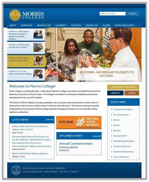 Morris College - www.morris.edu New Century, Student Life, Higher Education, Admissions ...