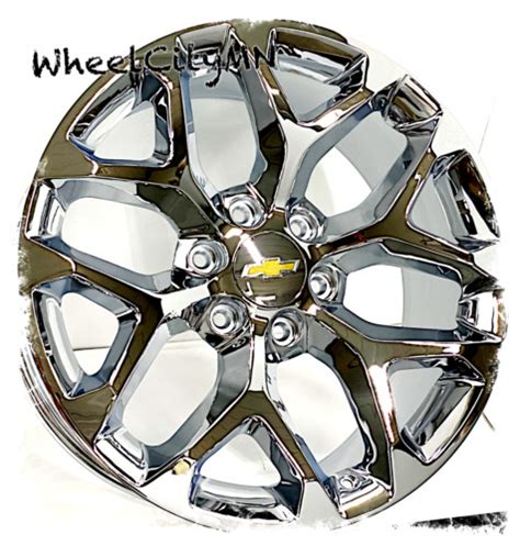 Chrome Oe Replica Snowflake Sfo Rims Fits Chevy Tahoe X