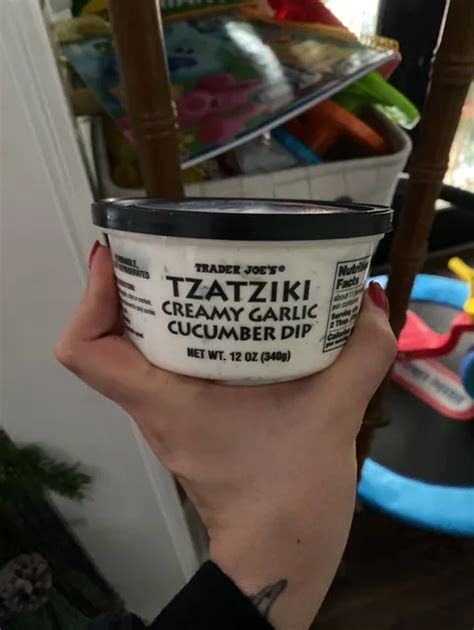 Trader Joes Tzatziki Creamy Garlic Cucumber Dip