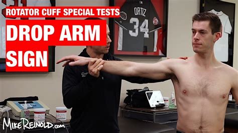 Drop Arm Sign Shoulder Rotator Cuff Special Test YouTube