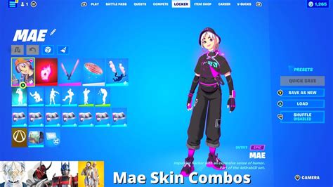 Mae Skin Combos Fortnite Battle Royale Youtube