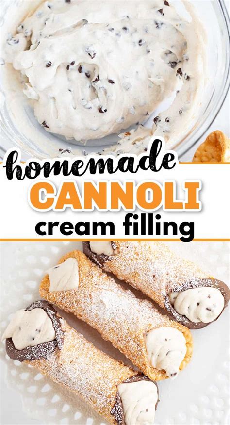 Cannoli Cream Cannoli Filling Is A Rich And Creamy Sweet Cheese