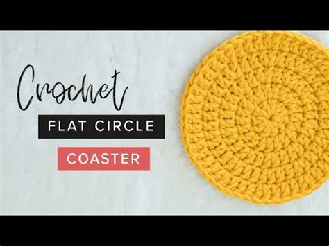 How To Crochet A Flat Circle Coaster Easy Tutorial By Crochet And Tea