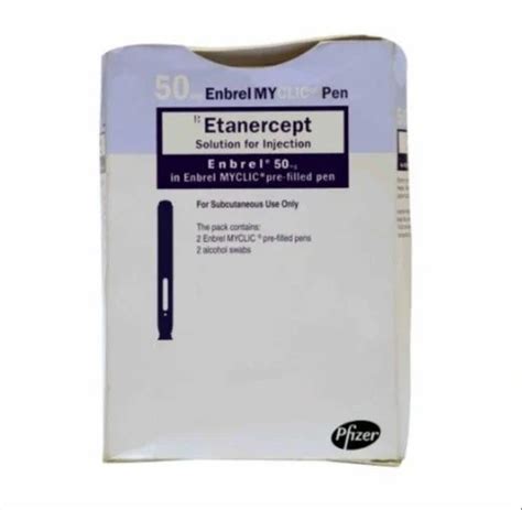 Enbrel Etanercept 50 Mg Injection At Rs 16000box Arthritis Injection