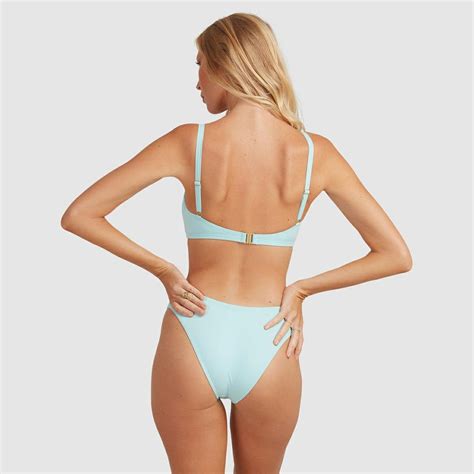 Billabong Sol Searcher Mia D Dd Bralette Bikini Top AQUA BLACK