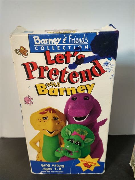 Vhs Tape Barney Lets Pretend With Barney And Grelly Usa