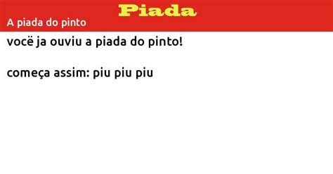 A Piada Do Pinto Outras Piadas Gratis 7683