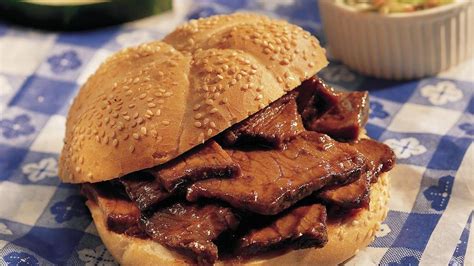 Slow Cooker Barbecue Beef Sandwiches Recipe From