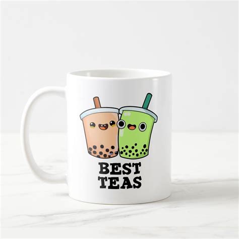 Best Teas Cute Besties Boba Tea Pun Coffee Mug Size 11 Oz Color