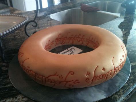 Best Lord Of The Rings Cake Lord Of The Rings Ring Cake Party Rings