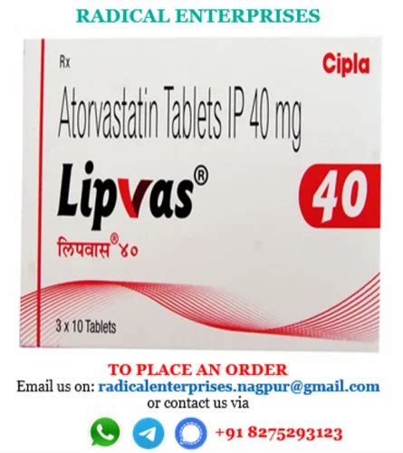 Atorvastatin 40mg Tablets At Rs 1350box Xtor In Nagpur Id