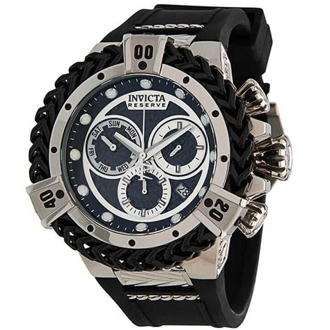 Invicta Men S Reserve Herc Rubber Strap Chronograph Watch