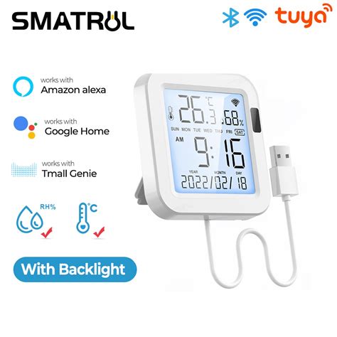 Tuya Smatrul Wi Fi Inteligente Sensor De Temperatura E Umidade