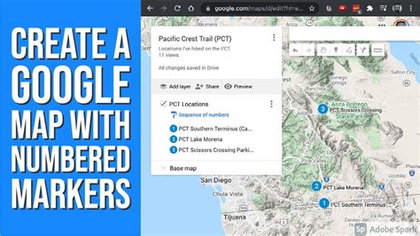 Create A Custom Google Map With Numbered Markers Youtube