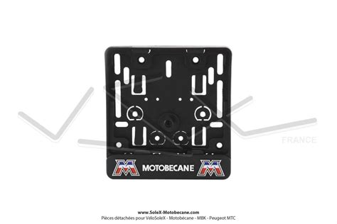 Porte Plaque D Immatriculation X Motob Cane Partie Cycle