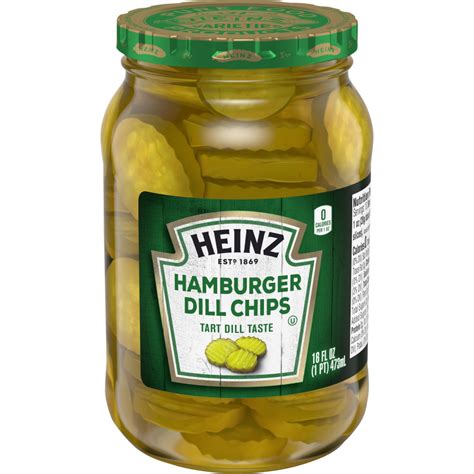 Heinz® Heinz Hamburger Dill Chips 16 Fl Oz Jar Heinz®