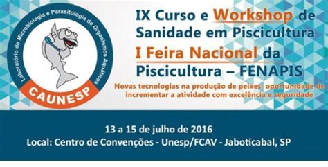 Ix Curso E Workshop De Sanidade Em Piscicultura Piscicultura Tudo