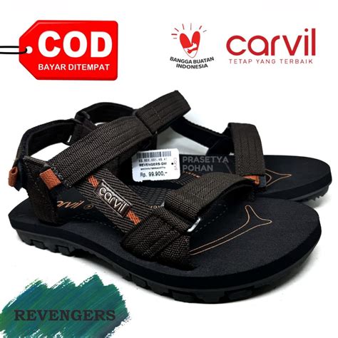 Jual Sandal Gunung Pria Carvil Original Anti Air Sendal Gunung Carvil