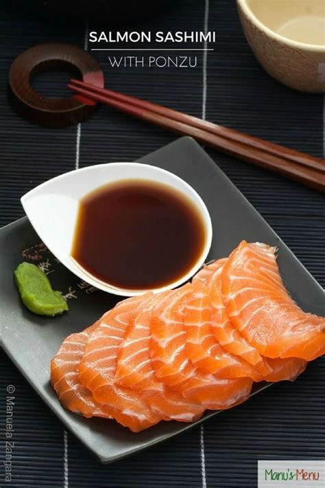 Salmon Sashimi With Ponzu Recipe In Salmon Sashimi Food