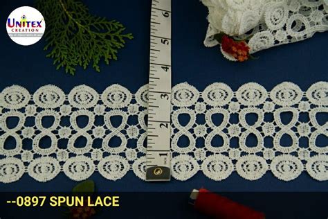 White Gpo Lace For Garment Fabric Type Spun Polyester At Rs 13 Piece