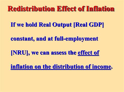 Ppt Redistribution And Output Effects Of Inflation Powerpoint