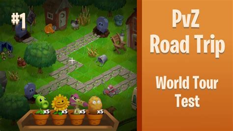 Pvz Test World Tour 1 Oficial Youtube