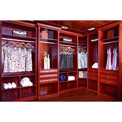 Home Furniture Bedroom Wooden Almirah Designs Wardrobe Solid Wood Closet Yh W3008 Living