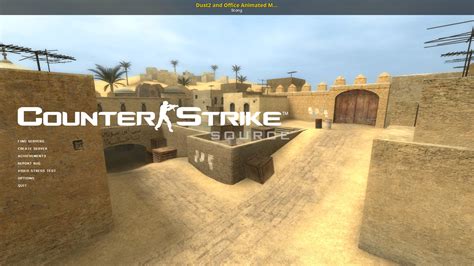 Dust2 And Office In Game Backgrounds Counter Strike Source Mods