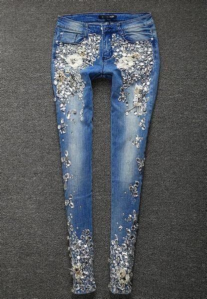 Pin On Embroidered Jeans