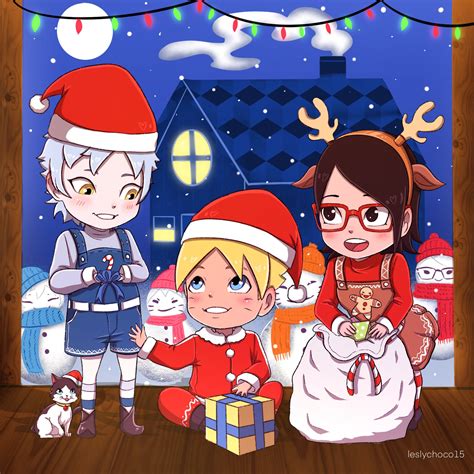 Chibi Team 7 Christmas Mitsuki Wallpaper 43181344 Fanpop