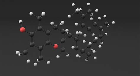 Витамин Е Молекула 3D Модель $39 - .fbx .max .obj - Free3D